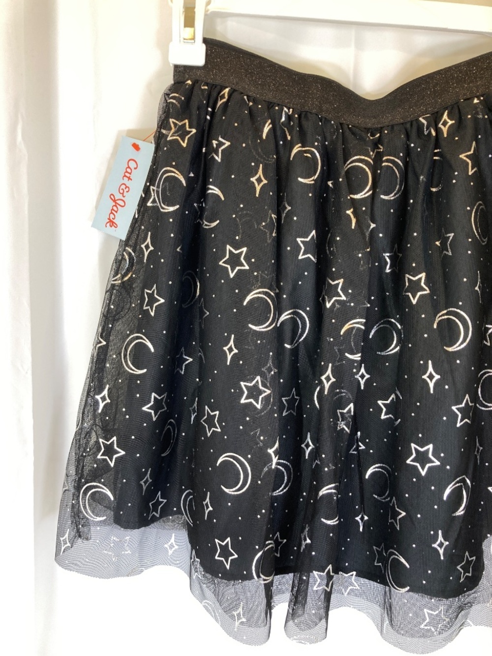 Cat & Jack NWT Moon and Stars Black Silver Sz XL 14/16 YOUTH Tutu Bottom - Picture 10 of 12